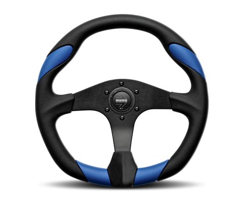 Momo Race Steering Wheel 350 mm - Black Leather/Anthracite Spokes (1st Version)