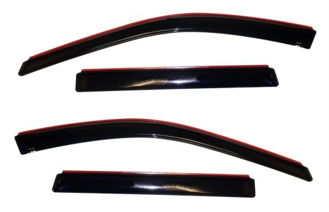 AVS 11-18 Jeep Grand Cherokee (Not L Model) Ventvisor In-Chnl FRT & RR Window Deflectors 4pc - Smoke
