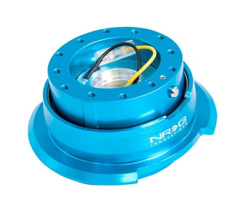 NRG Quick Release Kit Gen 2.8 - New Blue Body / Titanium Chrome Ring