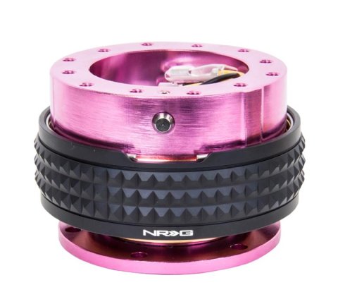 NRG Quick Release Kit - Pyramid Edition - Pink Body / Black Pyramid Ring