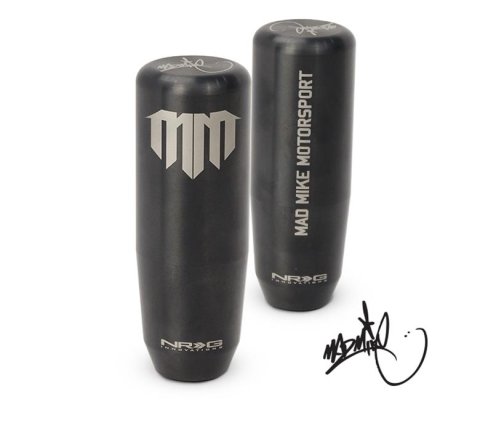 NRG Universal Shift Knob - Heavy Weight - Mad Mike Signature Short Shifter - Black Chrome