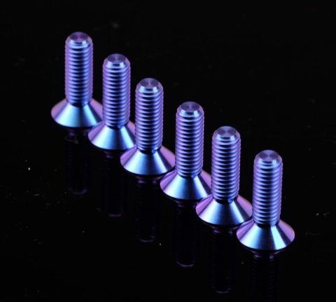 NRG Titanium Purple Steering Wheel Screw Kit Upgrade- Conical 12mm
