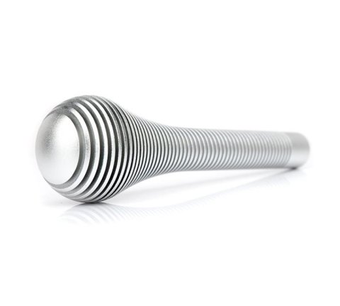 NRG Shift Knob Heat Sink Bubble Head Long Silver