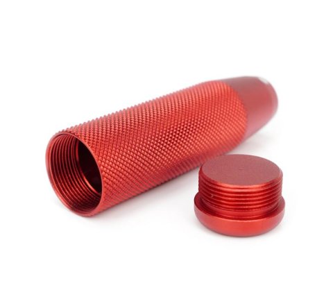 NRG Shift Knob Knurl Hidden Gem Short Red