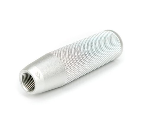 NRG Shift Knob Knurl Hidden Gem Short Silver