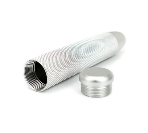 NRG Shift Knob Knurl Hidden Gem Long Silver