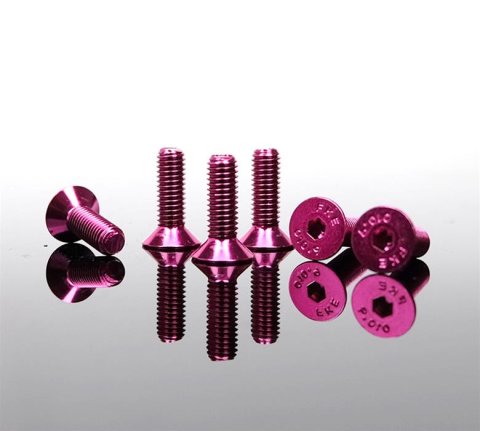 NRG Steering Wheel Screw Kit Upgrade Pink Conical