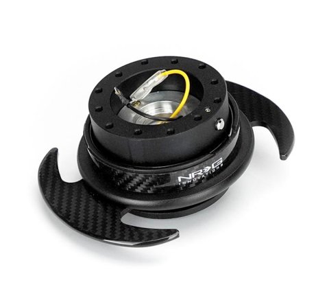 NRG Quick Release Kit Gen 3.0 - Black Body / Carbon Fiber Ring w/ Carbon Fiber Handles