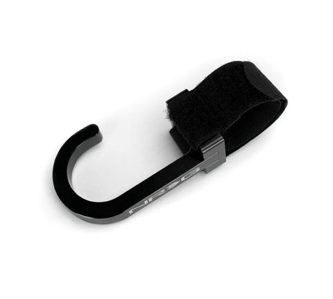 NRG Steering Wheel Hook CNC Aluminum w/ Laser Logo - Black