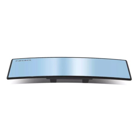 NRG 300mm Wide Panorama Clip-on Rearview Mirror - Convex w/ Blue Tint