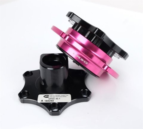 NRG Quick Release Gen 2.0 - Black Shinny Body / Pink Shinny Ring SFI Spec 42.1