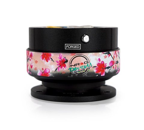 NRG 2.0 Quick-Releases SRK-200BK-SAK Quick Release - Black Body/ Sakura ring with Prisma Collab
