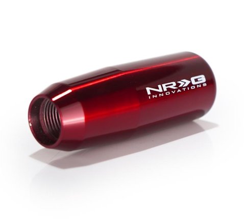 NRG Universal Short Shifter Knob - 3.5in. Length / Heavy Weight .85Lbs. - Red