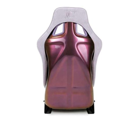 NRG FRP Bucket Seat (Medium) Prisma-Chromatic Lilac Vegan Suede w/ Chameleon Back
