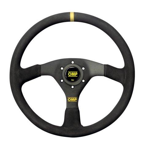 OMP Velocita Flat Steering Wheel 350mm - - Small Suede (Black)