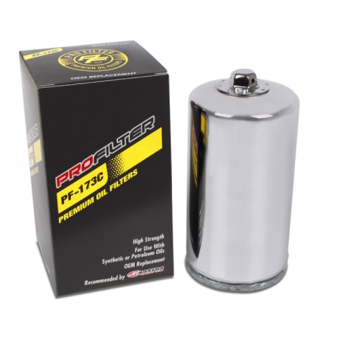 ProFilter Harley Spin-On Chrome Various Performance Oil Filter