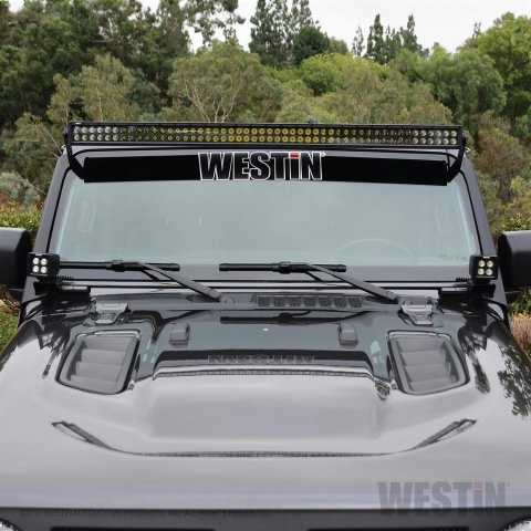 Westin 18-19 Jeep Wrangler Pillar LED Light Mount - Textured Black