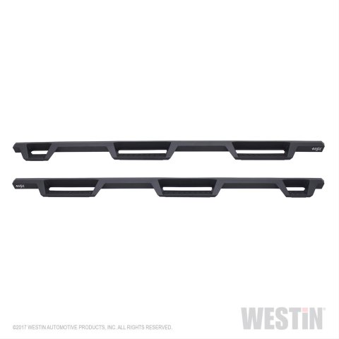 Westin 10-18 Dodge Ram Crew Cab 5ft & 6ft Bed HDX Drop Wheel-To-Wheel Nerf Step Bars - Text. Blk