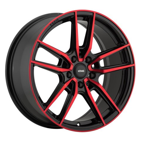 Konig Myth 19x8.5 5x114.3 ET40 Gloss Black w/ Red Tinted Clearcoat