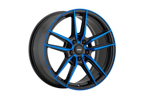 Konig Myth 18x8 5x114.3 ET43 Gloss Black w/ Blue Tinted Clearcoat