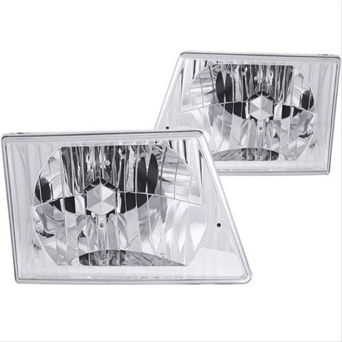 ANZO 1992-2006 Ford Econoline Crystal Headlights Chrome