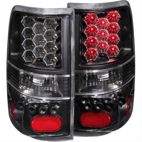ANZO 2004-2008 Ford F-150 LED Taillights Black