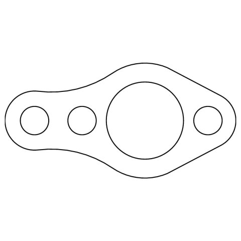 Cometic Chevrolet Gen-1 Small Block V8 .031in Fiber Water Pump Mounting Gasket