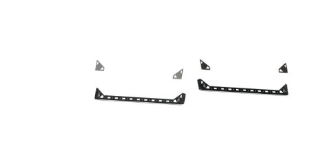 Road Armor TRECK Dual Lower 5ft Bed Mid-Size Truck Rail Mounts (Pair)