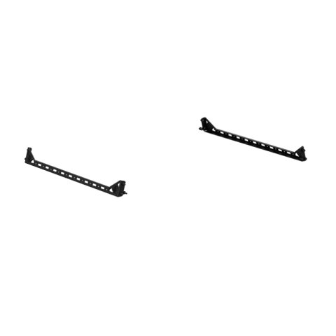 Road Armor TRECK Dual Lower 5-1/2-6ft Bed Accessory Rail Mounts - Tex Blk (Pair)
