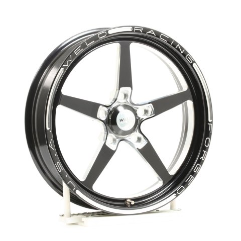 Weld Alumastar 1-Piece 17x4.5 / 5x4.75 BP / 2.25in. BS Black Wheel - Non-Beadlock