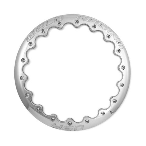 Weld Double Beadlock Ring 16in. / 18-Hole Drag Ultra Lite - Polished