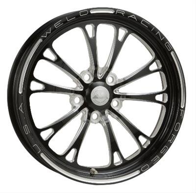 Weld V-Series 1-Piece 17x4.5 / 5x4.75 BP / 2.25in. BS Black Wheel - Non-Beadlock