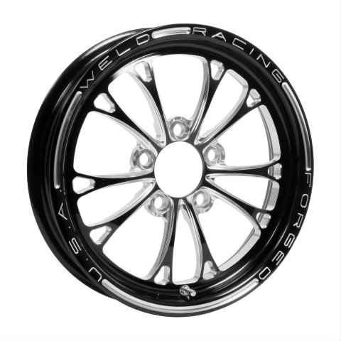 Weld V-Series 1-Piece 15x3.5 / 5x4.5 BP / 2.25in. BS Black Wheel - Non-Beadlock