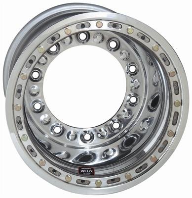 Weld Wide 5 HS Direct Mount 15x12 / 5x10.25 BP / 5in. BS Polished Assembly - Outer Beadlock
