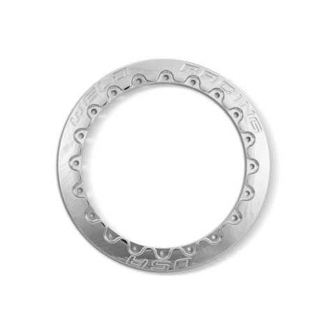Weld Import Drag Single Beadlock 13in Ring - Knurl- Polished