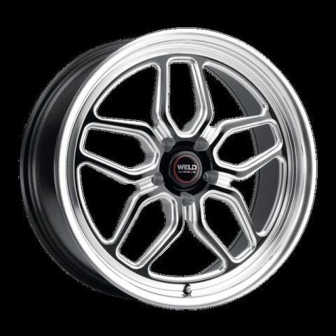 Weld Laguna Drag S152 17x10 / +49 / 5x114.3 / 78.1 CB - Gloss Black W/ Milled Spoke