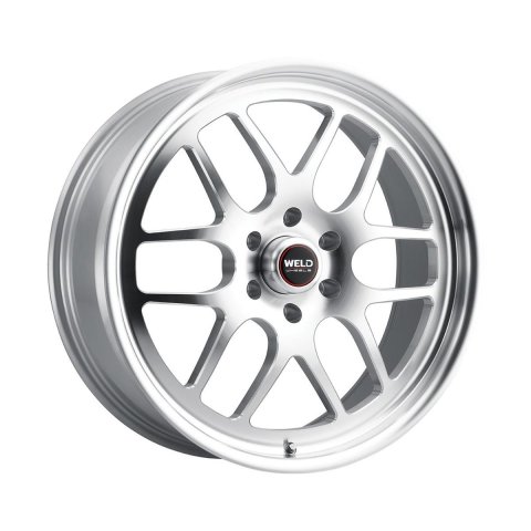 Weld Solana 20x8 / 5x127 BP / ET0 / 78.1mm Bore - Gloss Silver Machined Wheel