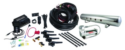 Air Lift Performance 3H (3/8 Air Line 5 Gal Polished Aluminum Tank VIAIR 444C Comp)
