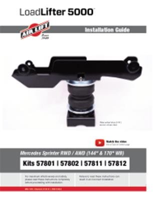 Air Lift 19-24 Mercedes Sprinter LoadLifter 5000 Air Spring Kit