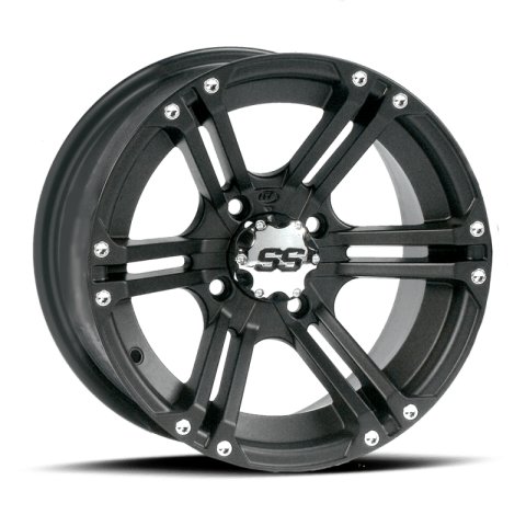 ITP SS 212 12x7 / 4x137 BP / 5+2 Offset Black Wheel