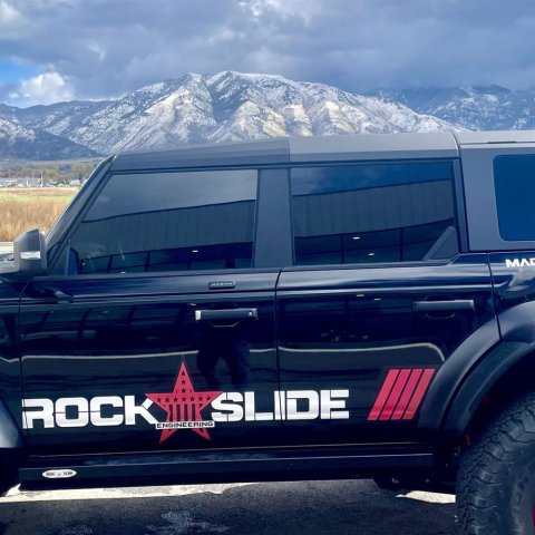 Rock Slide Engineering 21-23 Ford Bronco Roof Trim Pieces Rear Doors