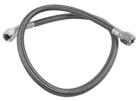 Fragola -8AN Hose Assembly Straight x 45 Degree Steel Nut 36in