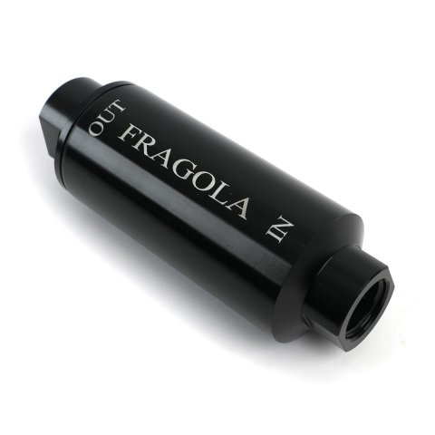 Fragola Fuel Filter -10AN In/Out 10 Micron Black