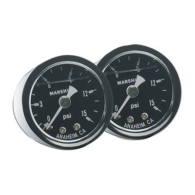 Fragola Fuel Pressure Gauge 0-30 PSI Liquid Filled