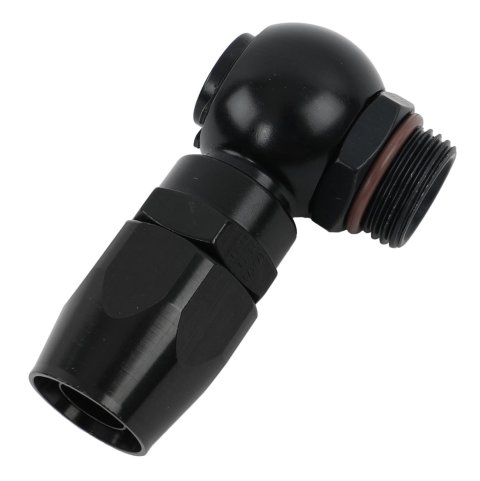Fragola -10AN Straight Banjo Hose End - Black