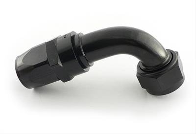 Fragola -20AN x 90 Degree Power Flow Hose End - Black