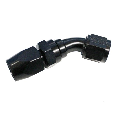 Fragola -10AN x 45 Degree Pro-Flow Hose End - Black