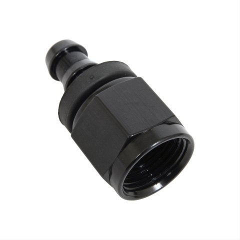 Fragola -8AN x 3/8 (-6) Push-Lite End Straight - Black