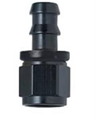 Fragola -10AN Push-Lite End Straight - Black