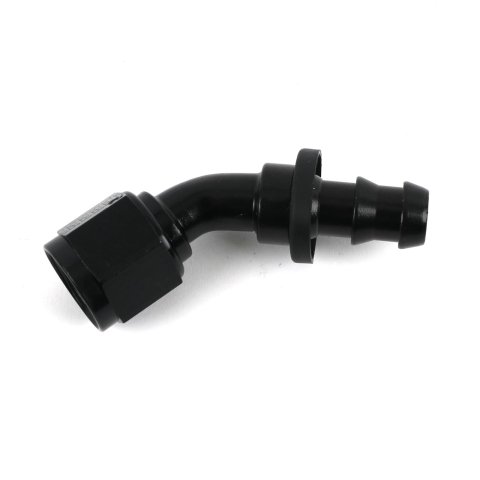 Fragola -8AN Push-Lite End 60 Degree - Black